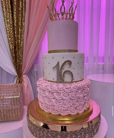 Big Birthday Cakes Sweet 16, Aesthetic Sweet 16 Dress, 3 Layer Sweet 16 Birthday Cake, Sweet 16 3 Tier Cake, Bday Cake Sweet 16, Two Tier Sweet 16 Birthday Cake, Pink Birthday Cake Sweet 16, Sweet 16 Cakes Pink And Gold, 3 Teir Birthday Cake Sweet 16