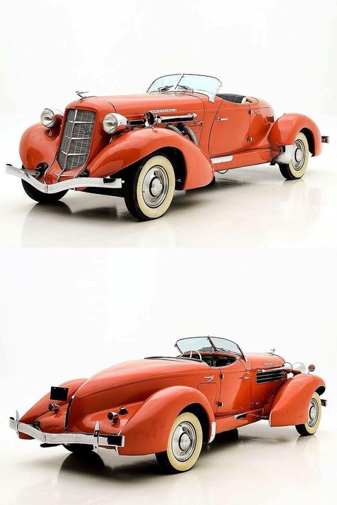 Cool Old Cars Vintage, Red Classic Car, Motocykle Harley Davidson, Red Car Vintage, Auburn Car, 1936 Auburn Boattail Speedster, Cool Old Cars, Old School Cars, American Classic Cars