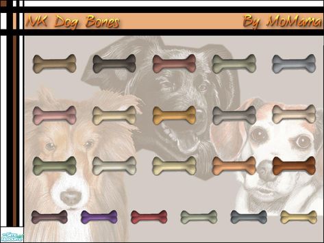 MoMama's NK Dog Bones Sims 4 Pet Toys Cc, Sims 4 Cc Dog Toys, Fifth Element Costume, Sims Pets, Dog Bones, Animal Bones, All About Animals, Dog Activities, Dog Items