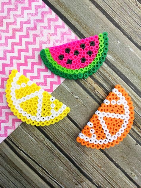 Perler Bead Magnets, Hama Art, Profitable Crafts, Fruit Crafts, Diy Fleur, Easy Perler Bead Patterns, Diy Unicorn, Crafts For Teens To Make, Frugal Mom