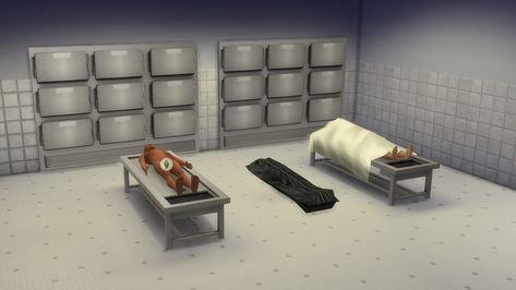 Mod The Sims - Simcity 4 Morgue set. Morgue Room, Simcity 4, Sims 2 Games, Medical Furniture, Sims 4 Tsr, Sims 4 Studio, Abandoned Church, The Sims 4 Packs, Sims Games