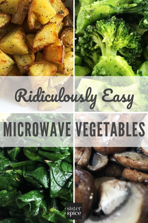 Microwave Recipes That Will Keep You Cooking | Easy by Sister Spice Microwave Meals Recipes, Vegetarian Microwave Meals, Recipes For Microwave Cooking, Microwave Side Dishes, Savory Microwave Recipes, Microwave Meals Dinners, Vegan Microwave Meals, Simple Microwave Recipes, Microwave Recipes Healthy