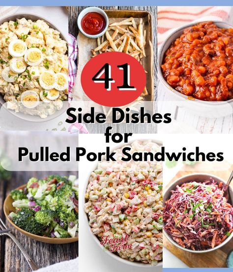 What Goes With Pulled Pork Sandwiches, Sides For Pulled Chicken Sandwiches, Sides To Go With Chicken Sandwiches, Pulled Pork Sandwiches Sides Ideas, Sides For Bbq Chicken Sandwiches, Sides For Chicken Salad Sandwiches, Side Dishes With Pulled Pork, Sides With Pulled Pork, Pulled Pork Sandwiches Sides