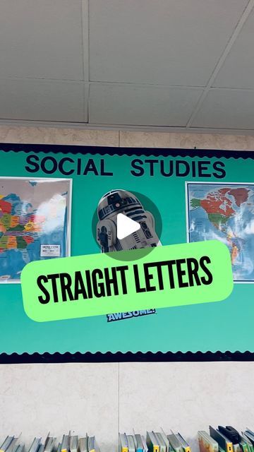 Diego Napoles on Instagram: "*repost this video was taken down due to copyright how to re-upload it*

Here’s a quick tip I used to get straight bulletin board letters for my walls!
#teachertips" Anchor Chart Bulletin Board, Up Bulletin Board, 3rd Grade Classroom, Teacher Hacks, Anchor Charts, Instagram Repost, 3rd Grade, Bulletin Boards, Bulletin Board