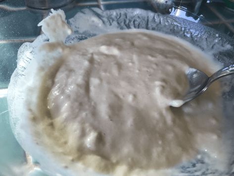 I woke up my long refrigerated sourdough starter | Boing Boing Salt Rising Bread, Rice Milk, Sourdough Recipes, Breakfast Items, Pancakes And Waffles, Sourdough Starter, Loaf Bread, Wake Me Up, A Class