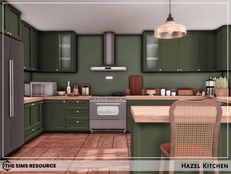 Sims 4 Cc Green Kitchen, Sims 4 Modern Farmhouse Kitchen, Sims 4 Green Kitchen, Sims 4 Kitchen Set Cc, Sims 4 Cc Kitchen Set, Sims4 Kitchen Cc, Sims 4 Cc Kitchen Counters, Hippie Kitchen, Mods Ts4