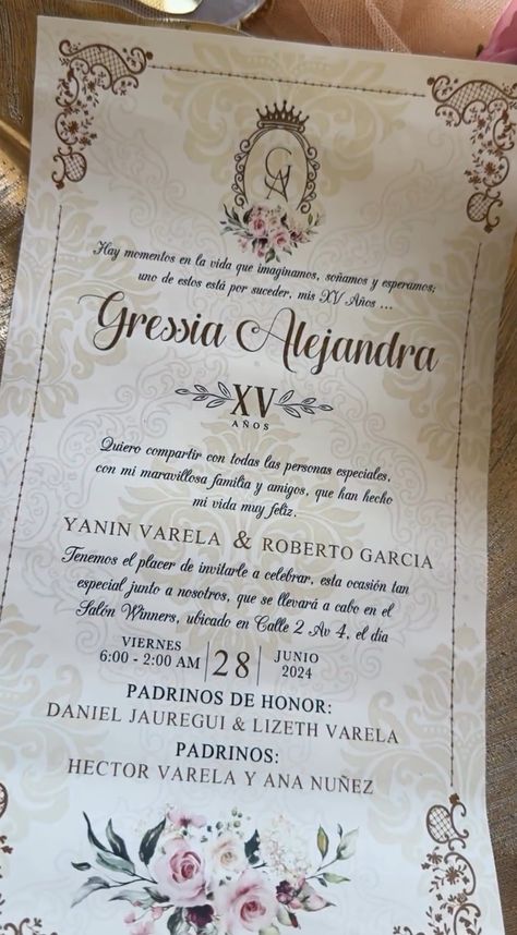 Quinceanera Invitations Ideas, Xv Ideas, Debut Invitation, Quince Invitations, Quinceanera Themes, Quinceanera Invitations, Quince, Quinceanera, Sweet 16