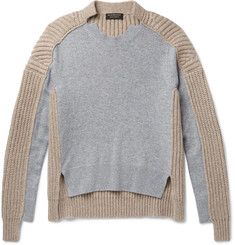 Burberry - Runway Two-Tone Panelled Cashmere Sweater Knitwear Inspiration, Knitwear Fashion, Mens Designer Fashion, Knitwear Men, Cardigan Sweaters For Women, Knitwear Design, Knit Fashion, Mr Porter, Fashion Details