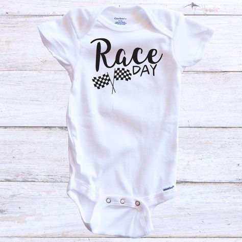 Race Shirts, Racing Baby, Twin Baby Clothes, Aunt Life, Dirt Racing, Winter Baby Clothes, Creative Clothes, Trendy Baby Clothes, Baby Announcements