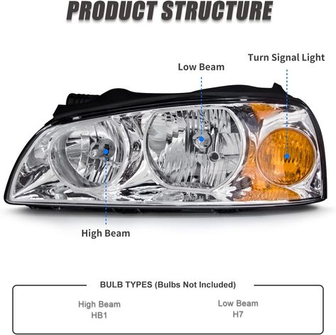 Amazon.com: ADCARLIGHTS for 2004 2005 2006 Hyundai Elantra Headlight Assembly compatible with 04 05 06 Hyundai Elantra Clear Lens Chrome Housing Amber Reflector Headlamp Replacement Left and Right Pair : Automotive Hyundai Elantra, Headlight Assembly, Headlamp