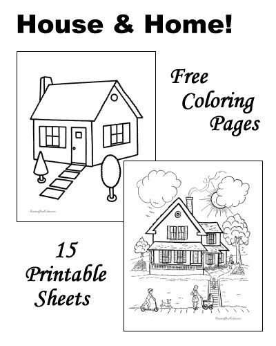 House coloring pages! Candlewicking Patterns Free, Candlewicking Patterns, House Coloring Pages, Printable House, Beach Coloring Pages, Colouring Pics, Farm Pictures, House Colouring Pages, Activity Sheets For Kids