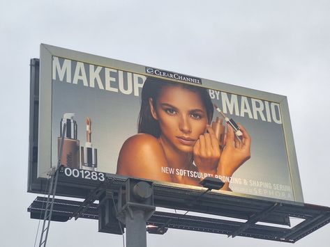 Check out the stunning Makeup by Mario 8-sheet billboard located in a high-traffic area of Santa Monica Blvd, Los Angeles. It's a must-see for beauty enthusiasts! #MakeupByMario #LosAngeles  #MakeupArtists #BeautyBillboard #BeautyEnthusiasts #SantaMonicaBlvd Junior Posters, Guerrilla Advertising, Be An Example Quotes, Advertising Words, Marketing Case Study, Makeup By Mario, Advertising Methods, Poster Advertising, Billboard Advertising