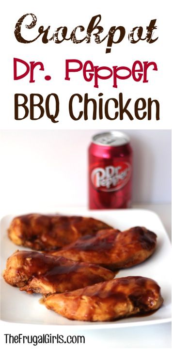 This dinner is just what the Dr. ordered! Go grab your Slow Cooker and get ready for this seriously delicious Crockpot Dr. Pepper BBQ Chicken Recipe! Dr Pepper Bbq Chicken, Dr Pepper Chicken, Bbq Chicken Recipe, Crock Pot Food, Bbq Chicken Recipes, Chicken Crockpot, Pepper Chicken, Chicken Stuffed Peppers, Beef Stroganoff