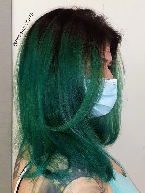 Green Hair Shadow Root, Hair Shadow Root, Hair Shadow, Shadow Root, Pretty Hair, Green Hair, Ulta Beauty, Cut And Color, Pretty Hairstyles