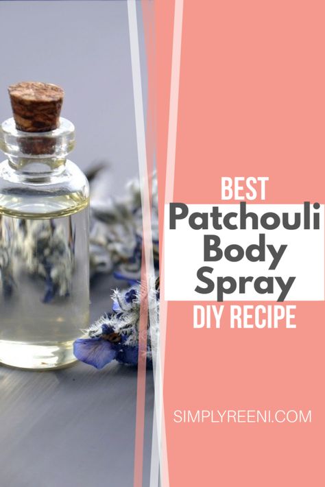 Body Spray Diy, Patchouli Essential Oil Uses, Essential Oil Body Spray Recipes, Body Spray Recipe, Diy Body Spray, Aromatherapy Diy, Essential Oil Spray Recipes, Essential Oil Perfumes Recipes, Herbal Candles