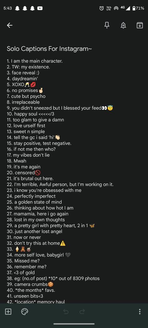 Solo captions For Your 3am Scenarios Caption, Watching Captions Instagram, Shes A 10 But Captions, Solo Quotes For Instagram, Self Video Captions For Instagram, Captain Ideas For Instagram, Impromptu Plans Captions, Best Day Caption For Instagram, Happiness Ig Captions