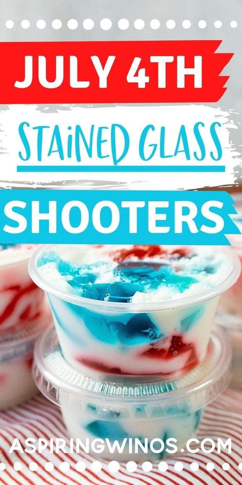 4th of July Jello Shots | Jello Shots | 4th of July Cocktail | July 4th Cocktail | Cocktails for 4th of July | Jello Shooters | Stained Glass Jello Shooter | #jelloshooter #shots #jello #july4th #cocktails 4th Of July Jello Shots With Tequila, Fourth Of July Shots Alcohol, Jell-o Shots 4th Of July, July 4th Adult Drinks, Fourth Of July Jello Shots Alcohol, Fourth Of July Pudding Shots, Bomb Pop Jello Shots Recipes, 4th Of July Pudding Shots, Jell-o Shots With Malibu Rum