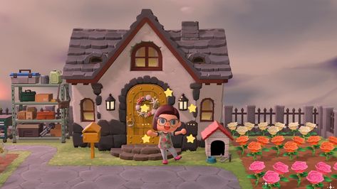 Animal Crossing: New Horizons house upgrade guide | GamesRadar+ Cottage Core House Exterior, Cottagecore House Exterior, Animal Crossing House, Cottagecore House, Cottage Core House, Home Gym Design Garage, Designing Home, Happy Home Designer, Home Design Inspiration