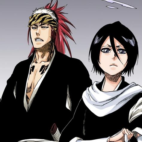 Rukia Kuchiki Official Art, Rukia And Renji Matching Pfp, Bleach Rukia And Renji, Rukia X Renji, Renji X Rukia, Renji And Rukia, Rukia And Renji, Rukia Renji, Bleach Manga Colored