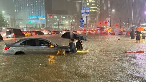 HARIANE – Dunia digemparkan dengan kabar banjir besar Seoul akibat hujan deras selama dua hari. Banjir besar Seoul ini merupakan banjir terbesar yang pernah terjadi sejak 80 tahun terakhir. Hujan deras terus mengguyur Kota Soeul dari Senin malam 08 Agustus 2022 hingga Selasa dini hari 09 Agustus 2022. Peristiwa banjir besar Seoul ini mengakibatkan beberapa kerusakan mulai dari transportasi publik, gedung-gedung perkantoran, hingga rumah-rumah warga. Hujan Deras, Tutorial Hijab, Dream Board, Seoul, Anime, Travel, Nature