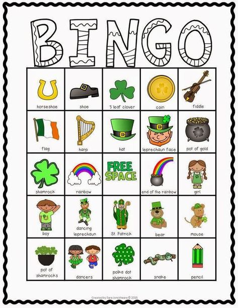 Here's a fun St. Patrick's Day Bingo game for young ESL learners. St Patricks Day Activities, St Patricks Activities, San Patrick Day, Sant Patrick, Christmas Carols Lyrics, St Patric, Fete Saint Patrick, St Patricks Day Crafts For Kids, St. Patrick’s Day