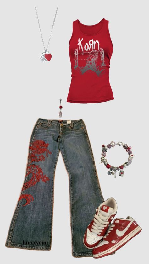 Emo Girl, 2000s Fashion Outfits, Swaggy Outfits, Simple Trendy Outfits, Cute Everyday Outfits, Cute Simple Outfits, Really Cute Outfits, Mode Vintage, Casual Style Outfits