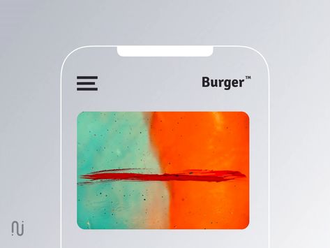 Don't throw the burger piece v2 by nasserui_ Mobile Menu Design, Hamburger Bar, Menu Example, Hamburger Menu, Menu Design Inspiration, Ux Kits, Mobile Ux, Burger Menu, Navigation Design