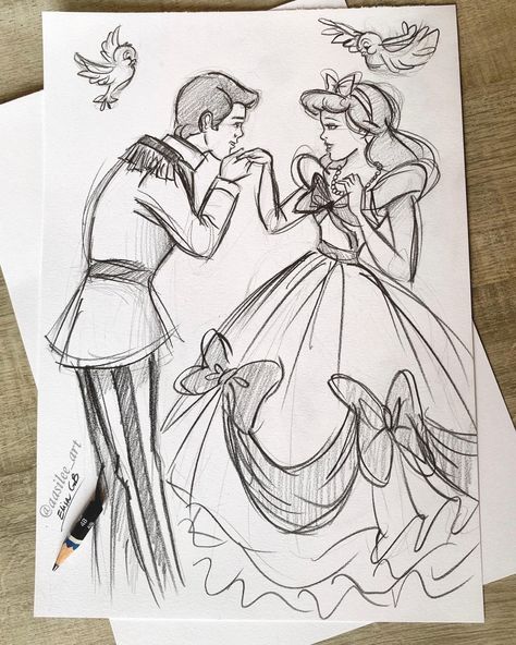 *sold*No secret I always loved Cinderella’s pink dress 🎀. Just listed this sketch on my Etsy ✨ #cinderella #sothisislove #disneyprincess… | Instagram Kida Disney, Princess Sketches, Cinderella Art, Disney Canvas Art, Disney Drawings Sketches, Art Sketches Doodles, Disney Art Drawings, Disney Collage, Disney Princess Drawings