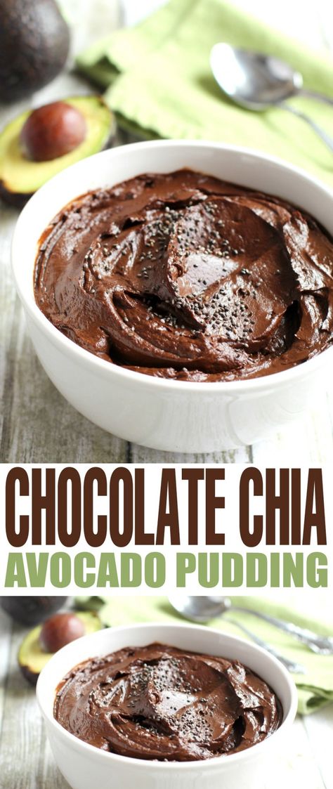 Looking for a Keto friendly sweet treat? This Keto Chocolate Chia Avocado Pudding is what you have been waiting for! Keto Avocado Pudding, Chocolate Pudding With Avocado, Avocado Chia Seed Pudding, Chia Avocado Pudding, Keto Chia Pudding, Avocado Dessert, Avocado Chocolate Pudding, Avocado Pudding, Postre Keto