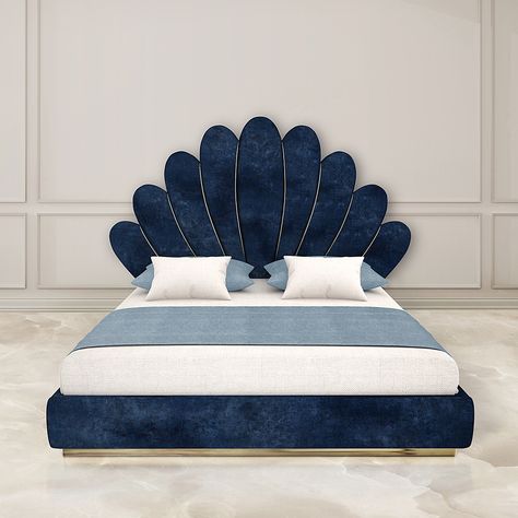 Best Headboard Designs, Kids Bed Headboard Design, Blue Bed Design, Latest Bed Design, Coral Bed, Unique Bed Design, Kids Bedroom Furniture Design, Beautiful Bed Designs, Kids Bed Design