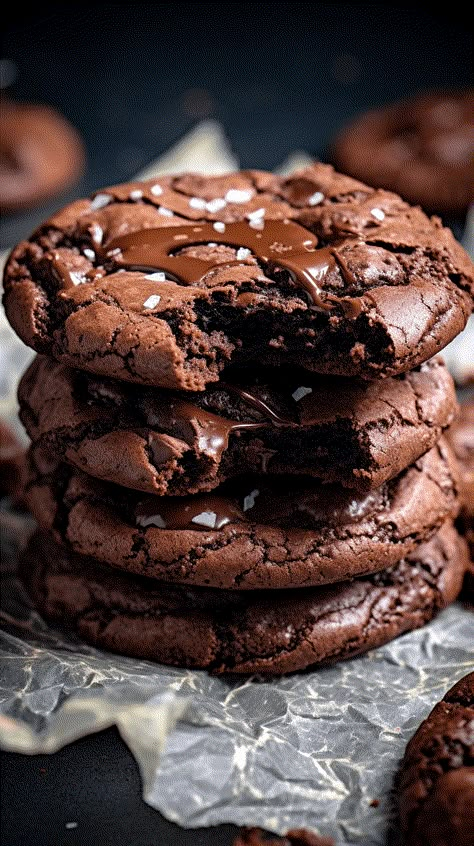 Brownie Cookies [35 Minutes] – Chasety Ooey Gooey Cookies, Cookies Aesthetic, Chocolate Brownie Cookies, Home Bakery Business, Cinnamon Roll Cookies, Gooey Cookies, Roll Cookies, Chocolate Cookie Recipes, Food Babe