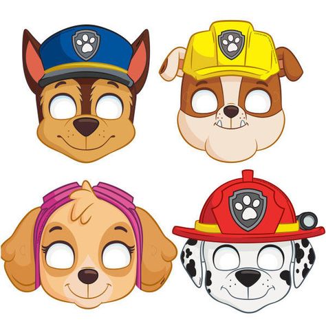 paw patrol antifaz Pinata Paw Patrol, Paw Patrol Party Games, Paw Patrol Pinata, Paw Patrol Masks, Paw Patrol Stickers, Imprimibles Paw Patrol, Sky Paw Patrol, Paw Patrol Birthday Theme, Paw Patrol Decorations