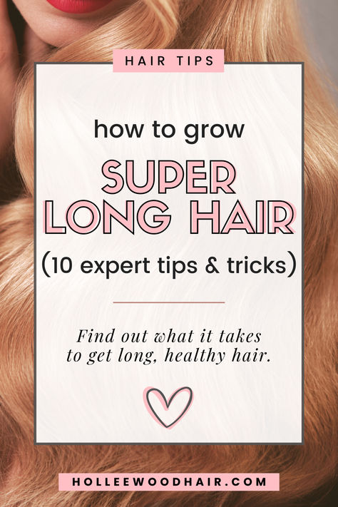 How to grow super long hair (10 expert tips & tricks: Find out what it takes to get long, healthy hair. Make Hair Healthy Again, Best Fast Hair Growth Products, Products To Help Hair Grow, How To Grow Fine Hair Long, How To Get Hair To Grow, How To Get Long Healthy Hair Fast, Tips For Long Healthy Hair, Best Way To Grow Hair Fast, How To Care For Long Hair