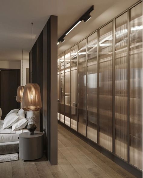 His And Hers Separate Closets, Walk Through Closet To Bedroom Master Suite Layout, Hotel Closet Design, Whole Bedroom Design, Walk In Wardrobe Ideas Master Bedrooms, Luxury Hotel Room Bedroom Suites, Palang Design, Walk In Closet Bedroom, Mid Century Closet