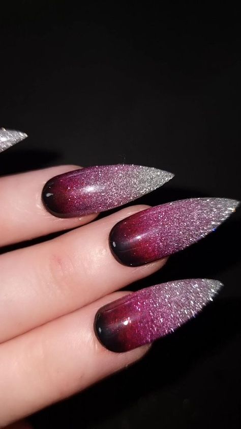 Art Deco Nails, Fancy Nails Designs, Beauty Nails Design, Vibrant Nails, Nail Art Designs Diy, Pretty Nail Art Designs, Nail Art Designs Videos, Nail Designs Glitter, Nail Art Ideas