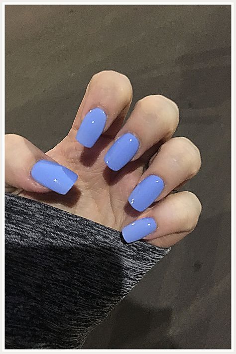 Summer Nails - Amazing - Stop Searching! Get all your needs fulfilled from one of the leading online retailers. Periwinkle Acrylic Nails, Periwinkle Nails, Blue Gel Nails, Country Nails, Blue Acrylic Nails, Colorful Nails, Spring Nail Colors, Periwinkle Blue, Short Acrylic Nails