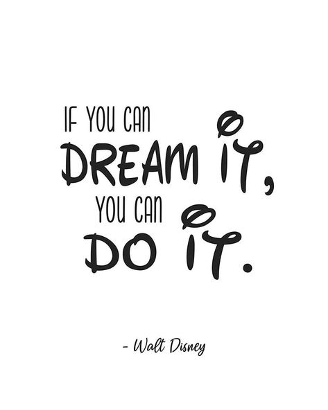 If You Can Dream It You Can Do IT Walt Disney Quote Poster 11x14 inches #posters #giftideas #disney Disney Quote Posters, Walt Disney Quote, Cute Disney Quotes, Posters Decor, Dream It Do It, Disney Quote, Walt Disney Quotes, Quotes Dream, Photos Wall