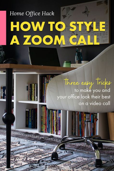 Zoom calls are a basic part of working from home, homeschool, and remote learning now. But how do you style your space so you look look like your best most professional self? Here are three quick and… More Home Office Lighting For Zoom, Home Office For Remote Work, Zoom Friendly Home Office, Home Office Remote Work, Best Work From Home Setup, Home Office For Zoom Meetings, Home Office Zoom Backgrounds, Video Conference Background Wall, Small Office Ideas Business Work Spaces