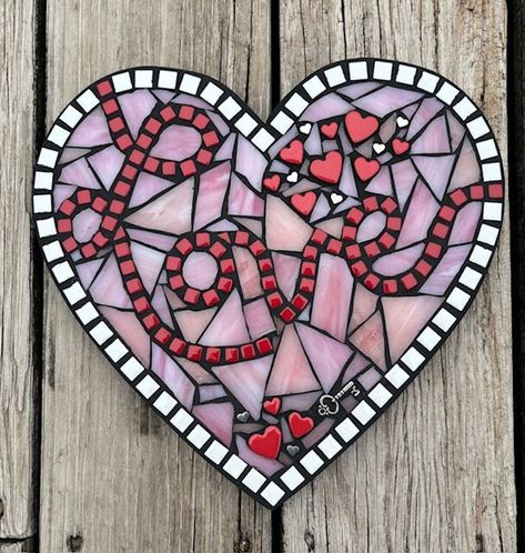 Mosaic Heart, Wall Hanging Heart, Stained Glass Heart, Mixed Media Heart, One of Kind, Love Heart, Key to my Heart, Valentine's Day Heart Mixed Media, Heart Mosaic, Ceramic Hearts, Mosaic Hearts, Stained Glass Heart, Hymn Music, Mosaic Heart, Glass Background, Red Ceramic