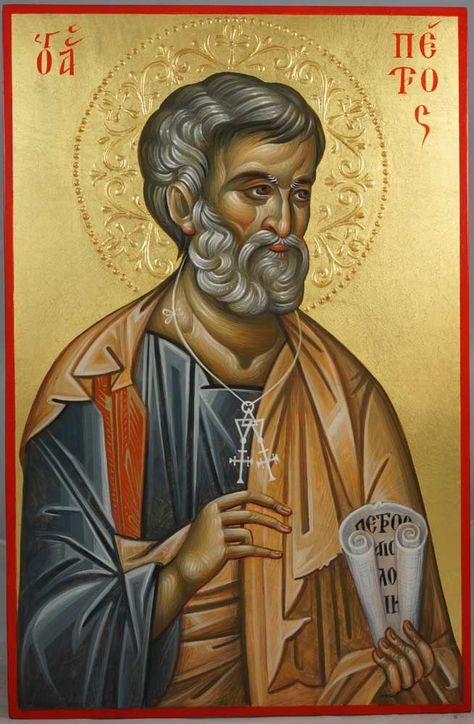 St Peter The Apostle, Peter The Apostle, Eastern Orthodox Church, Christian Icons, Egg Tempera, Orthodox Christian Icons, Paint Icon, Saint Peter, Art Sacre