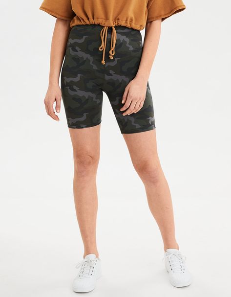 AE High-Waisted Camo Bike Short | biker shorts shopping list | how to wear biker shorts | biker shorts outfit | biker shorts for fall | Colorardo fashion blogger | Leah Behr #shoppinglist #bikershorts Camo Biker Shorts Outfit, Outfit Biker Shorts, Camo Biker Shorts, Outfit Biker, Colorado Fashion, Biker Shorts Outfit, Ae Jeans, Free Jeans, Shorts Outfit