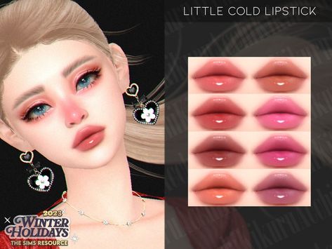 The Sims Resource - Little Cold Lipstick Neon Lipstick, Male Teen, Good Makeup, The Sims 4 Skin, Makeup Cc, Be More Confident, Sims 4 Cc Makeup, Beauty And Makeup, Sims 4 Characters