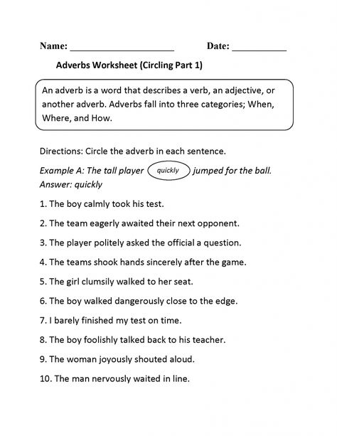 4th Grade Worksheets By Best Coloring PagesMay 29th 2019     4th Grade is where it’s at. Learning really starts to get interesting. 4th Grade Worksheets can help. Worksheets make learning fun and engaging. They can help your children with real-world problems and give them skills for life. Help them learn grammar, reading, math and more. Print all of our worksheets for free.     4th Grade Worksheets  4th Grade Adverbs Worksheet 4th Grade Spelling Words, 4th Grade Worksheets, Worksheet 3rd Grade, 4th Grade Reading Worksheets, Adverbs Worksheet, Worksheets 3rd Grade, Common Core Language, Summer Worksheets, Adjective Worksheet