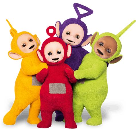 Teletubbies group of four Famous Groups Of 4, 4 Cartoon Characters, Groups Of 4, Hulk Character, Colored Characters, Color Crafts, Horror Music, Hulk, Cartoon Characters