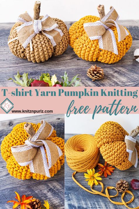 Pumpkin Knitting Pattern, Pumpkin Knitting, Chunky Yarn Crochet Pattern, Holiday Knitting, Pattern Tshirt, Fall Knitting Patterns, Boho Crochet Patterns, Winter Knitting, Knit Cozy