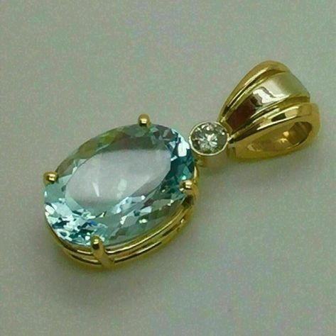 14K Yellow Gold Finish 2.00Ct Oval Cut Simulated Aquamarine Solitaire Pendant Diamond Solitaire Pendant, Wedding Pendant, Solitaire Pendant Necklace, Aquamarine Pendant, Pretty Pendant, Mens Pendant, Solitaire Pendant, Oval Pendant, Pendant Design