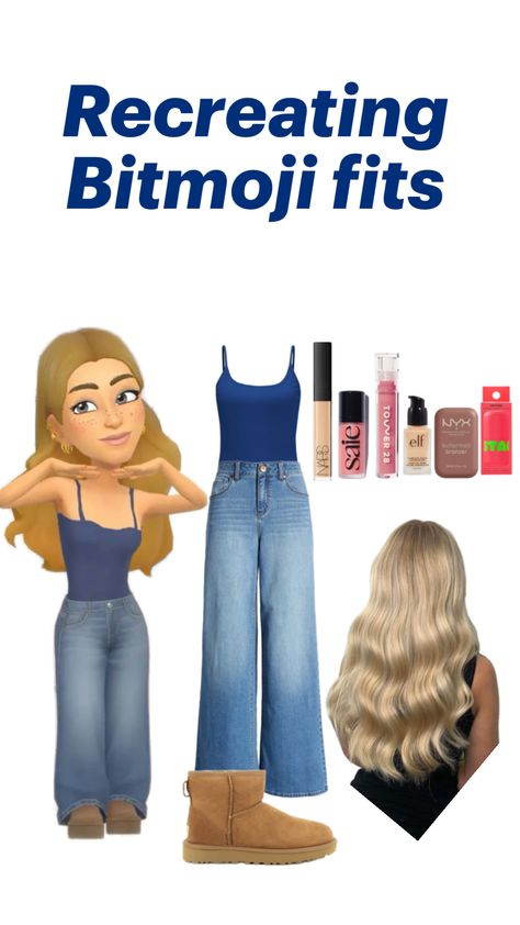 Recreating Bitmoji fits !!! #fyp #outfitinspo #bitmoji #bitmojifits Elf Bronzer, Bitmoji Fits, Cute Snapchat Bitmoji Ideas, Snapchat Avatar, Bitmoji Outfits, I M Bored, Snapchat, Avatar, Outfit Inspo