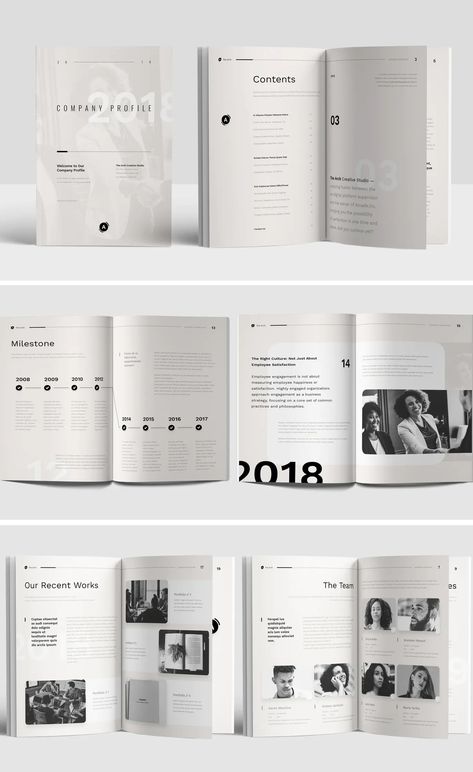 Company Profile Brochure Template. 20 Pages, A4 and US Letter size Folder Graphic Design, Company Profile Design Templates, Company Profile Brochure, Brochure Design Layouts, 보고서 디자인, Corporate Profile, Graphic Design Brochure, Documents Design, Company Brochure