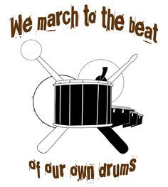 Percussion Shirts, Drum Clipart, Drumline Shirts, Band Shirt Ideas, Drums Quotes, Spirit Posters, Marching Band Jokes, Bagpipe Music, Marching Band Mom