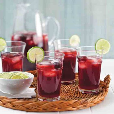 Black Cherry Limeade Black Cherry Limeade, Spiked Cherry Limeade Recipe, Lemonade Punch Recipes Country Time, Blackberry Lemonade Moscato Punch, Boozy Cherry Limeade, Black Cherry Rum, Cherry Cocktail Recipes, Cherry Limeade Recipe, Black Cherry Juice